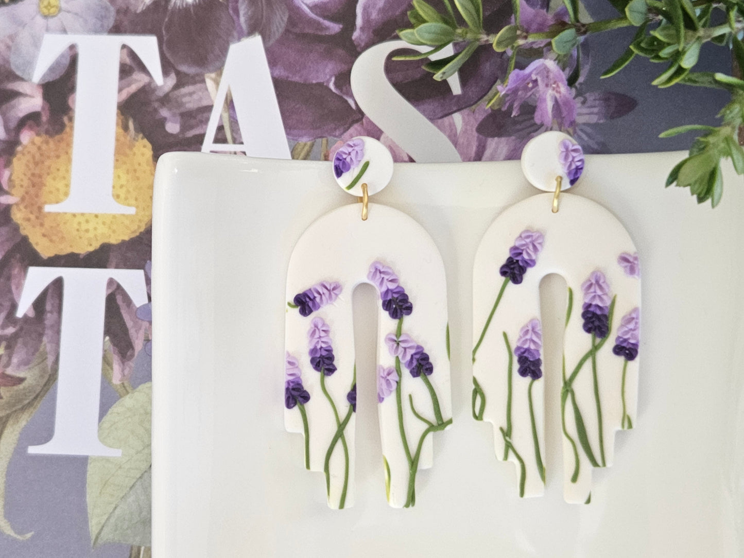 Lavender Dangle Earrings