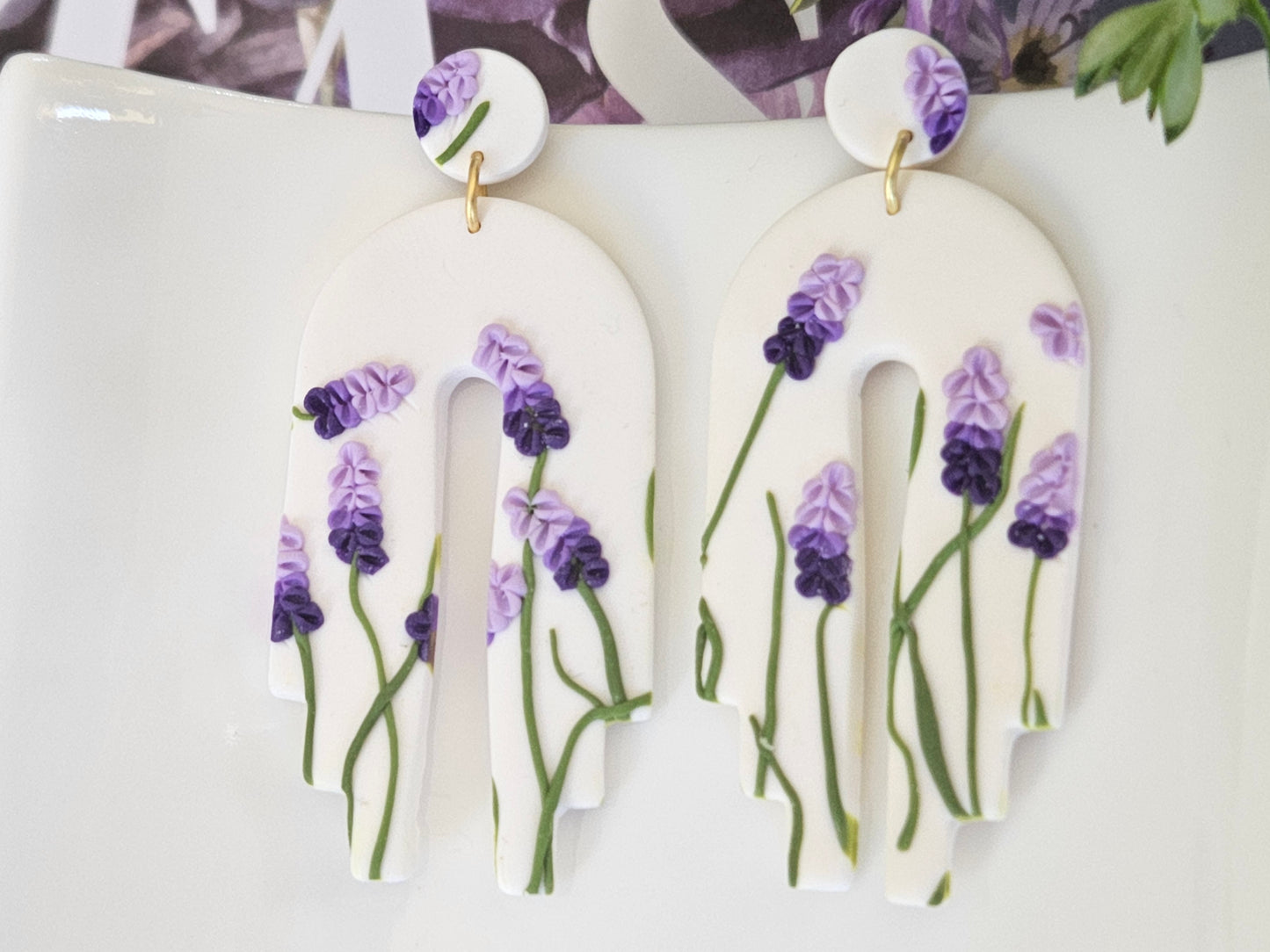 Lavender Dangle Earrings