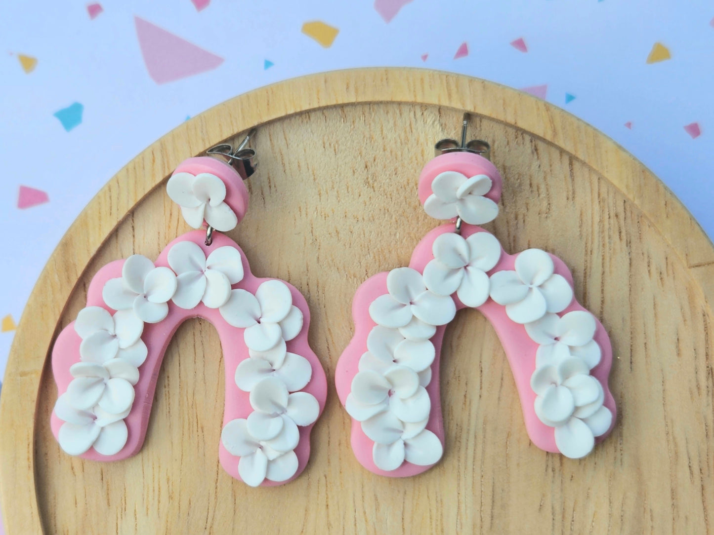 Cotton Candy Fields Pink Earrings