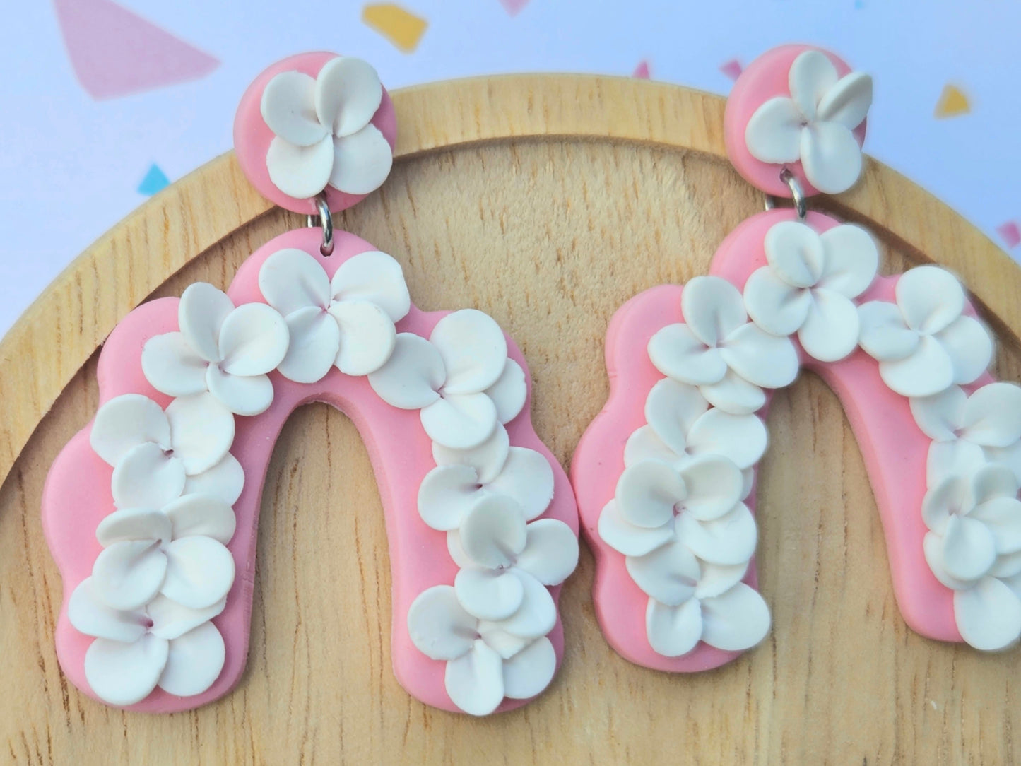 Cotton Candy Fields Pink Earrings