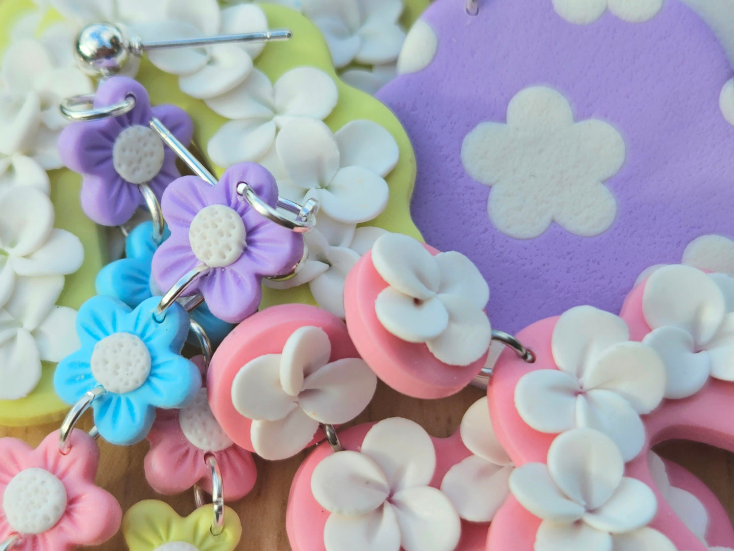 Cotton Candy Fields Pink Earrings