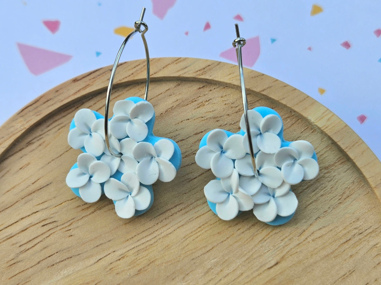 Cotton Candy Fields Green Earrings