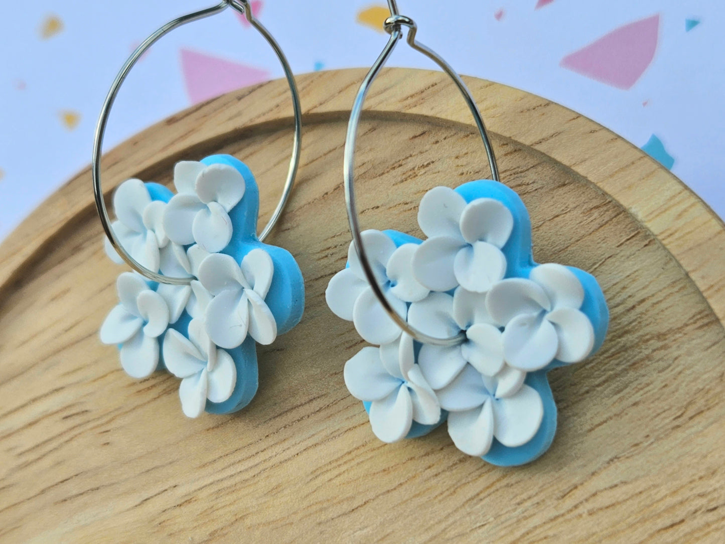 Cotton Candy Fields Green Earrings