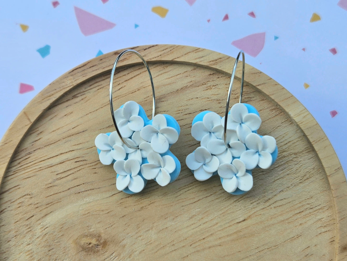 Cotton Candy Fields Green Earrings