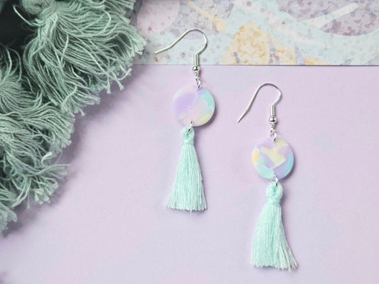 Watercolour Tassel Earrings