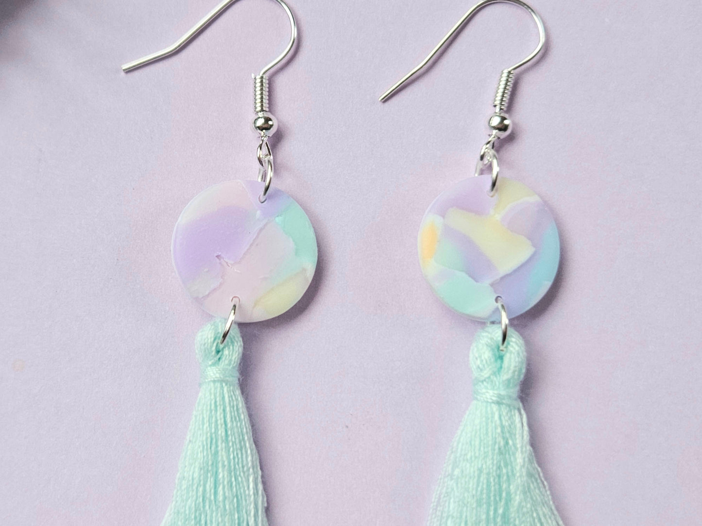 Watercolour Tassel Earrings