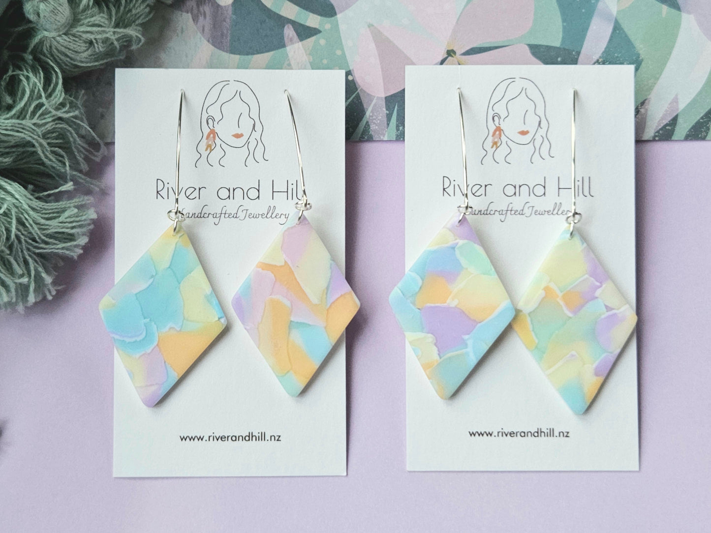 Watercolour Diamond Earrings