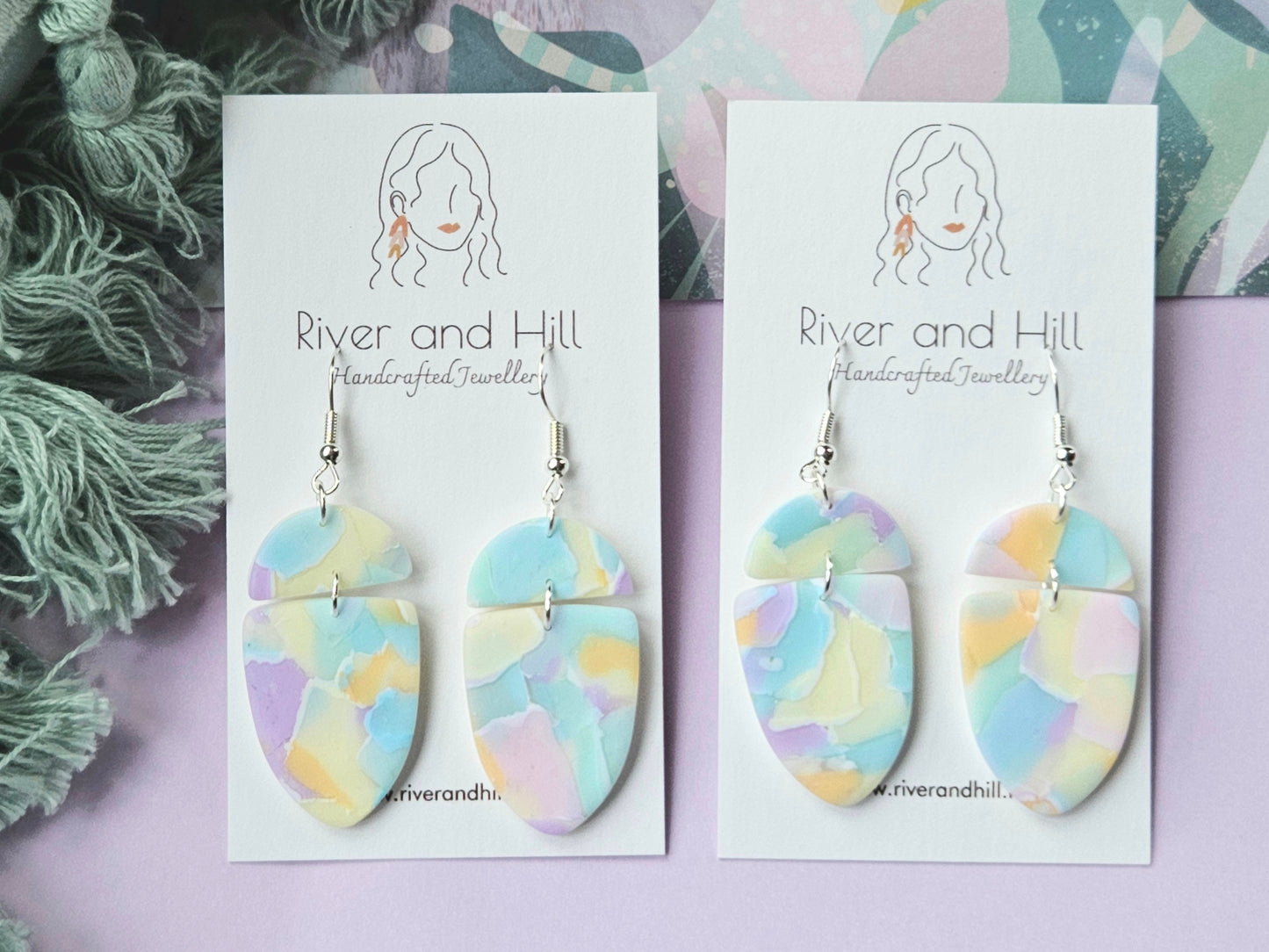 Watercolour Statement Earrings