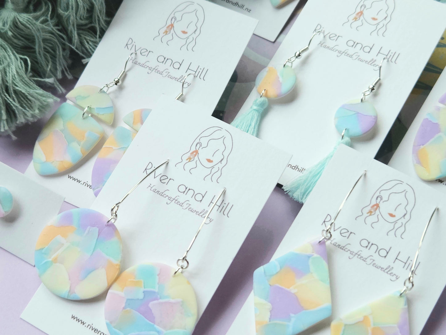 Watercolour Statement Earrings