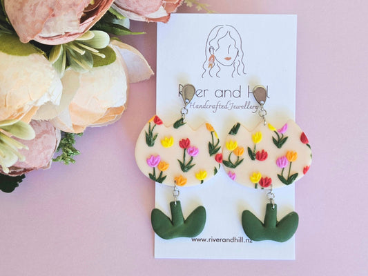 Tulips Statement Earrings